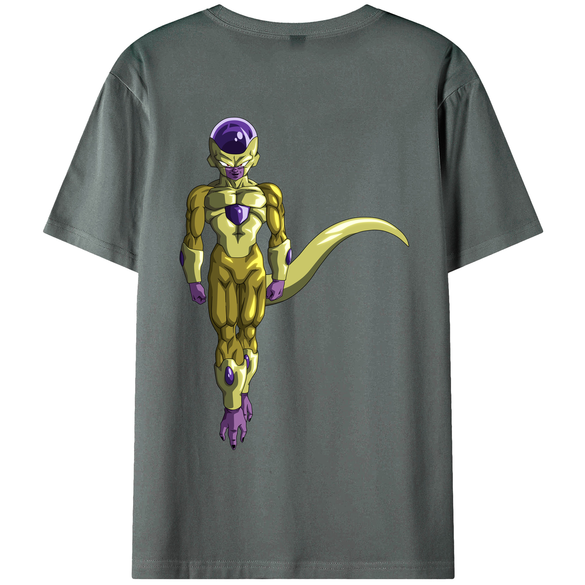 （画像用） ドラゴンボール フリーザ DRAGON BALL Frieza 綿100％ メンズ半袖Tシャツ（バックプリント） 通気性
